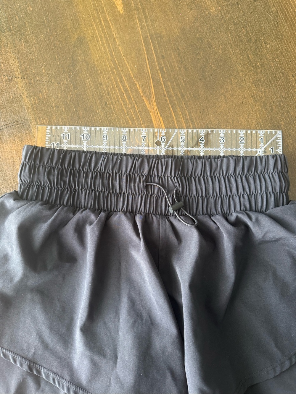 JoyLab Black Layered Ruffle Athletic Shorts, XS, extra small - Picture 7 of 7
